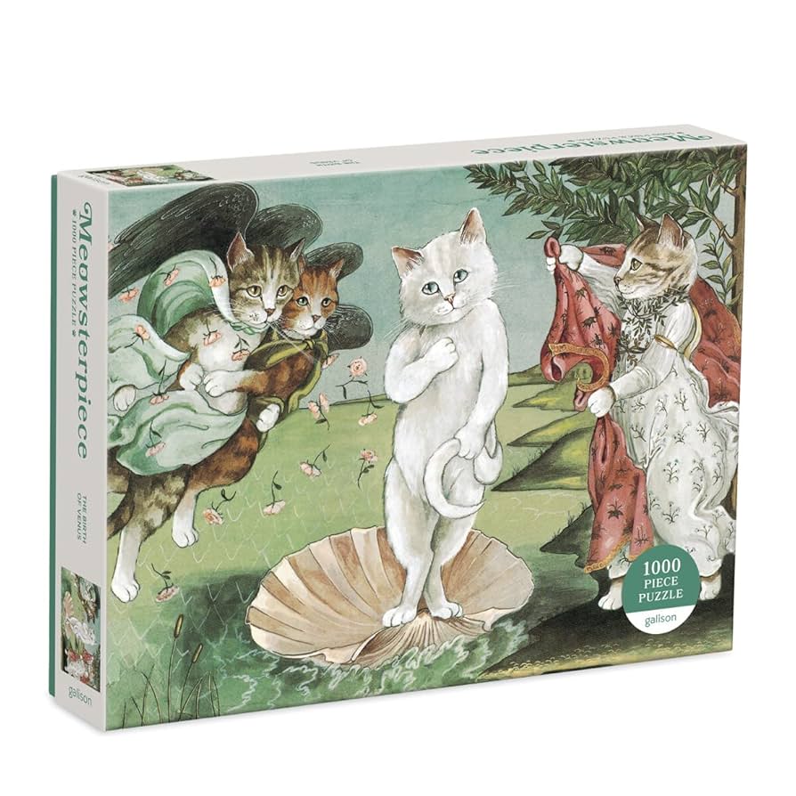 Amazon.com: Galison Birth of Venus Meowsterpiece of Western
